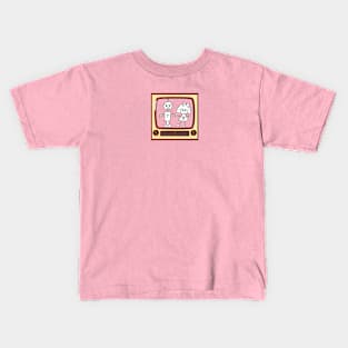 HKo and TRobot on the air by Hidemi Woods Kids T-Shirt